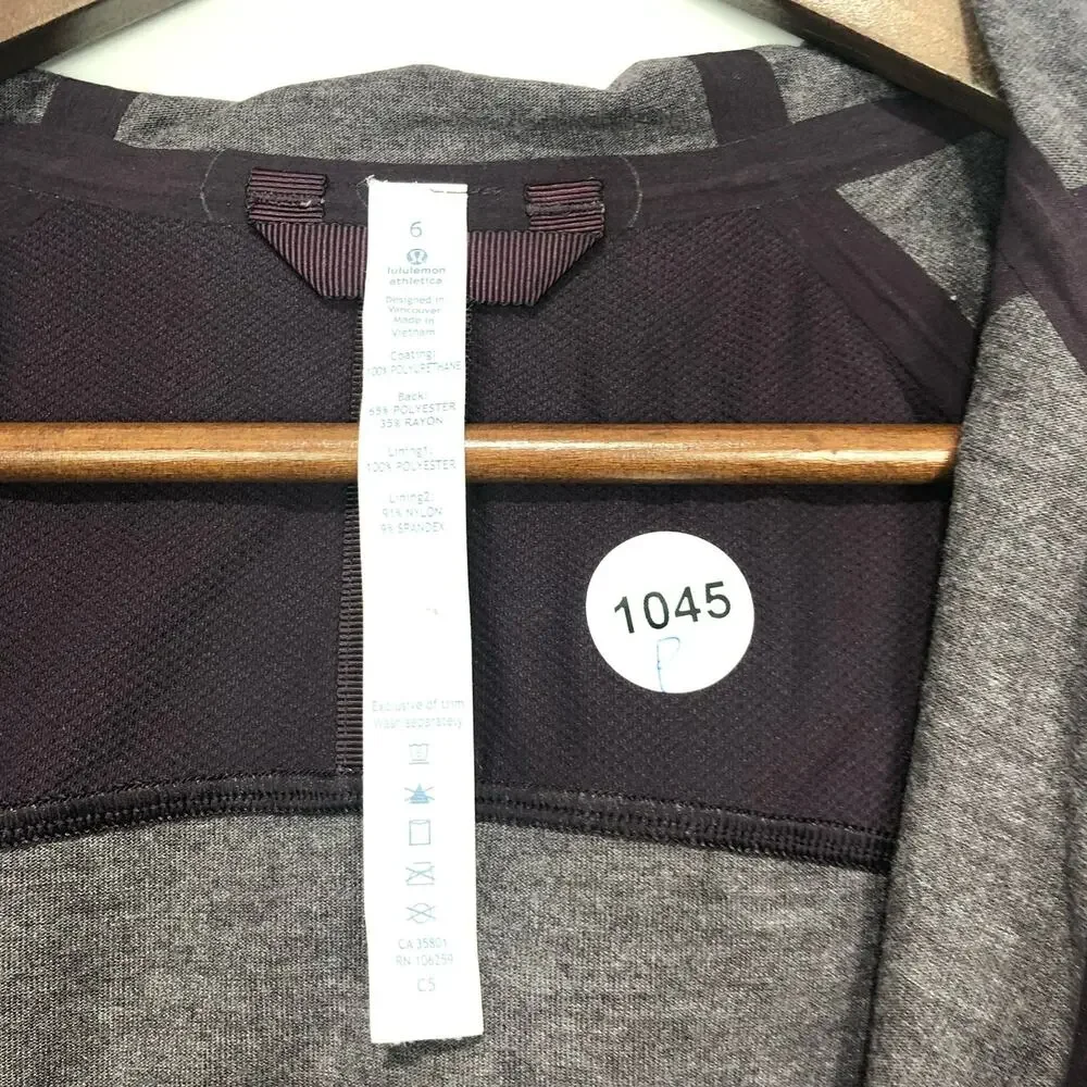 Lululemon The Drizz Rain Windbreaker Hoodie Jacket Multicolor Size 6